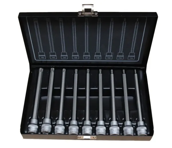 BATO Stiftnøkkelsett 3/8" Torx 10-50 lang 9 deler.
