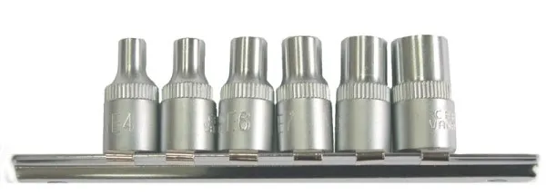 BATO E-toppsett 1/4" E4-E10. 6 deler.