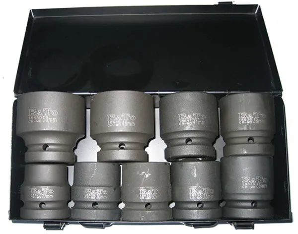 BATO Kraftpipe sett 1" 27-50mm kort. 9 deler.