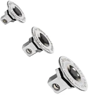 BATO Adaptersett for FlexGear 1/4" - 3/8" - 1/2". 3 deler.