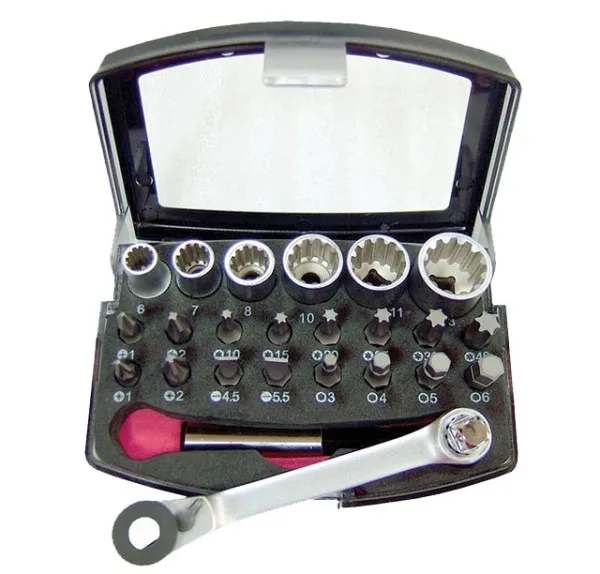 BATO 1/4" Bits/toppsett SplineLock 25 deler