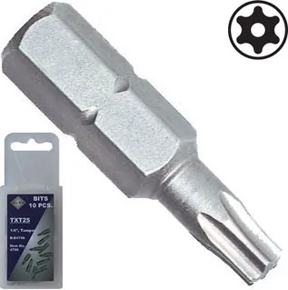 BATO 1/4" Bits TXT 9 x 25mm.    10 stk. pk.
