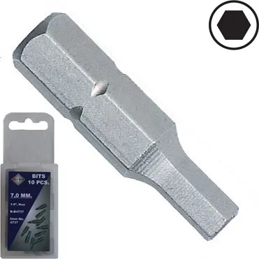 BATO 1/4" Bits 6kant 4,0 x 25mm. 10 stk. pk.