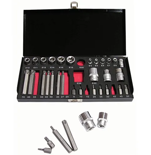 BATO Auto bitssett Torx og E-topsett 35 deler.