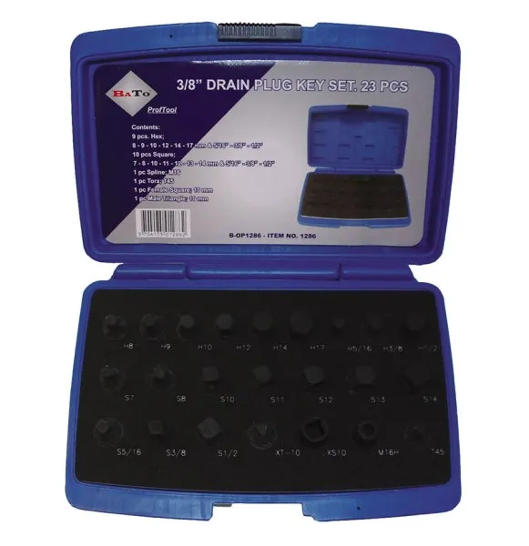BATO Oljepluggsett 3/8" 23 deler.
