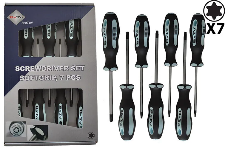 BATO Skrutrekkersett Torx 10-40 7 deler