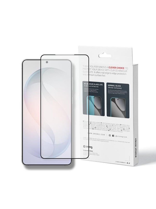 CRONG 3D Armour Glass Lite - Full Glue Tempered Glass for Samsung Galaxy S26+