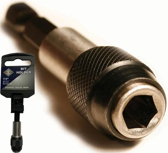 BATO 1/4" Bitsholder QuickLock 60mm. 1 stk. pk.