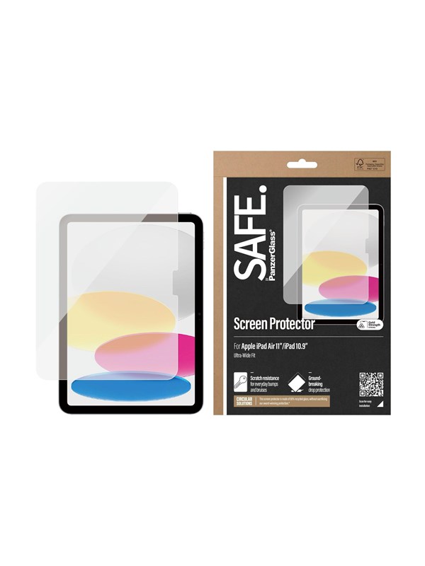 SAFE by PanzerGlass Screen Protector iPad Air 11'' (2024-2025) | iPad 10.9'' (2022) | iPad 11'' (2025) | Ultra-Wide Fit