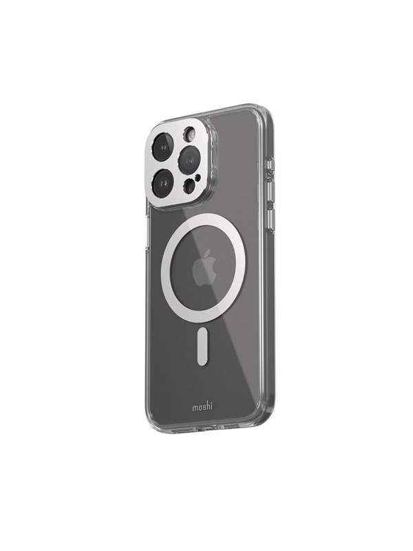 Moshi iGlaze for iPhone 15 Pro Max - Lunar Silver