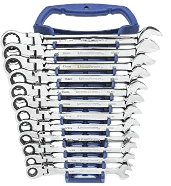 BATO FLEX-led ringskrallenøkkelsett 8-19mm. 12 deler.