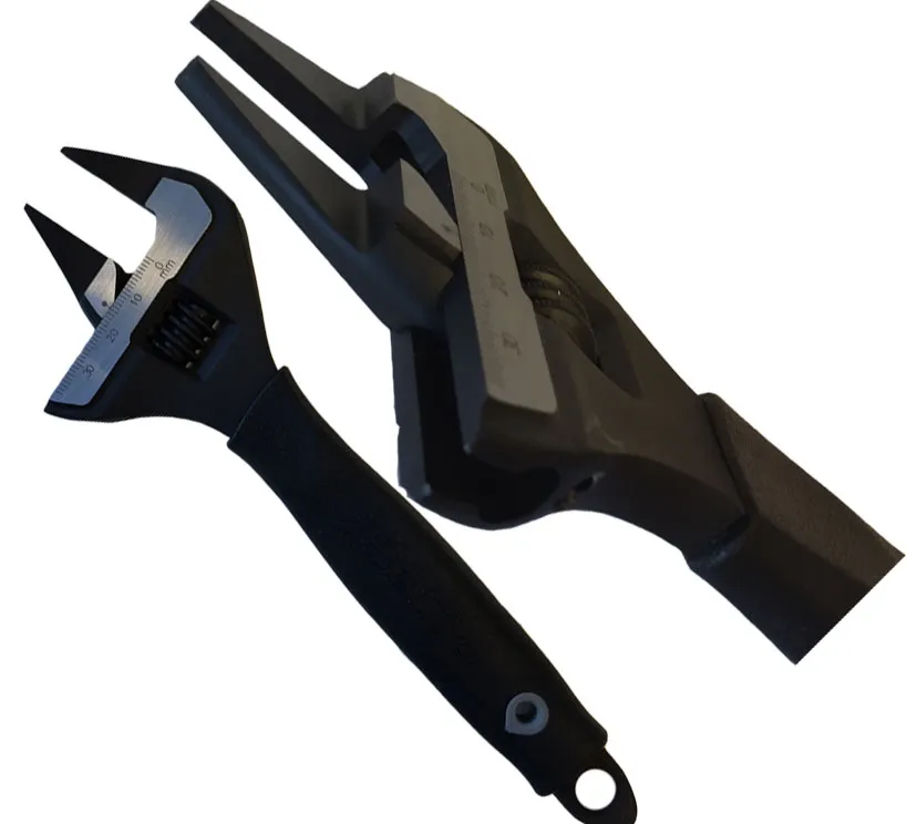 BATO Skiftenøkkel 8" / 200 mm smale kjever 38 mm spennvidde