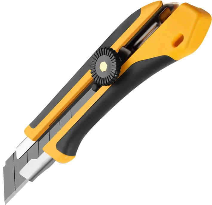 BATO Kniv knekk-av 25 mm B-CXH m/skruelås Soft Grip.
