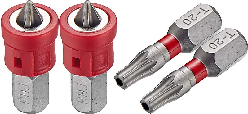 BATO magnet skrueholder for 1/4" bits Torsion S4 slag rød