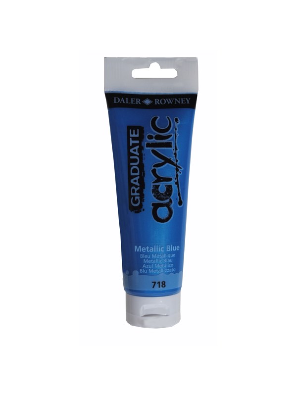 Daler-Rowney Graduate Acrylic 120 ml Metallic Blue