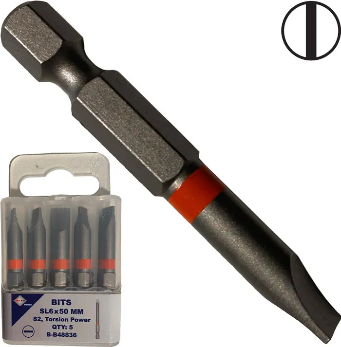 BATO 1/4" Bits industri spor 5,0 x 50mm