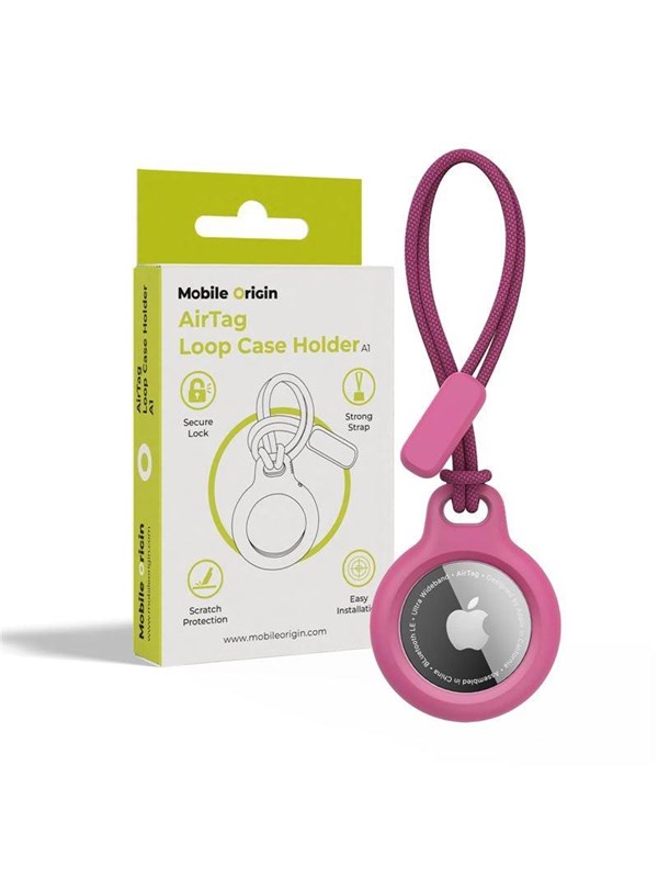 Mobile Origin Airtag Loop Case Holder A1 - pink
