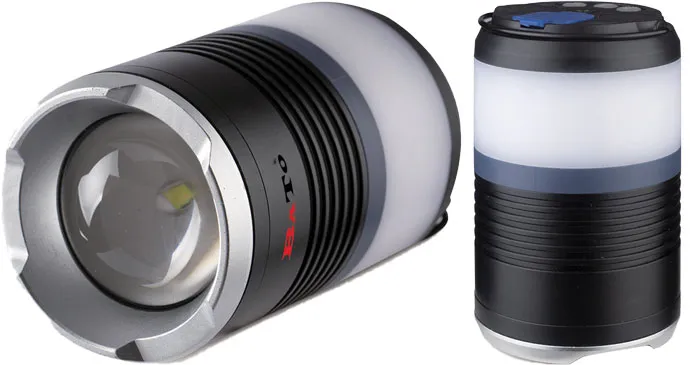 BATO Multi funksjonslampe 6W COB 60-600 Lumen. SOS blink og campinglys. Magnet og ring på toppen.