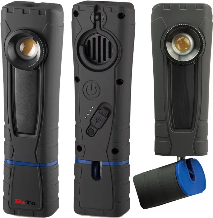 BATO Arbeidslampe ekstra slagsterk 5W COB 600 Lumen. Kraftig magnet, Svivelfot 360 grader