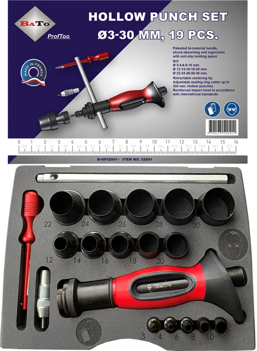 BATO Huggpipsett 3-30 mm med passer