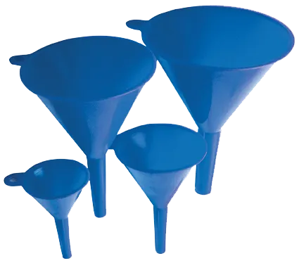 BGS trakter blå plast ø50-75-100-125mm, sett 4 deler
