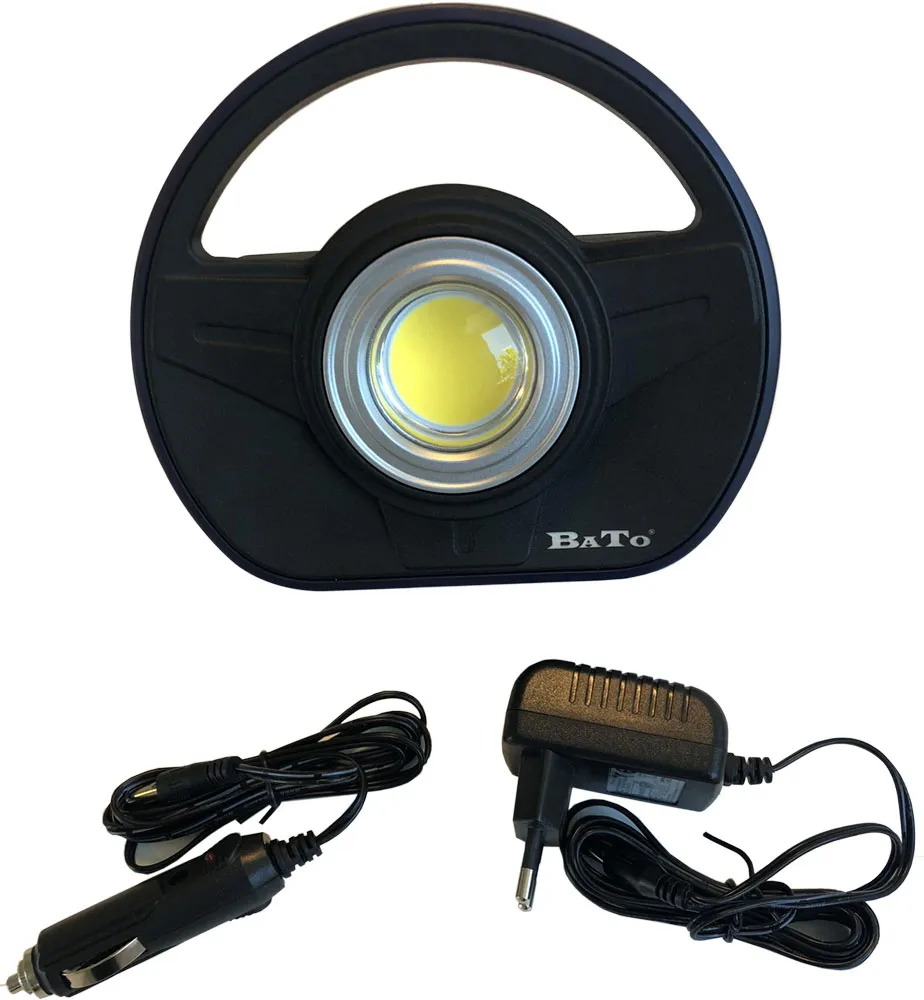 BATO Arbeidslampe COB 10W med fleks magnetfot.