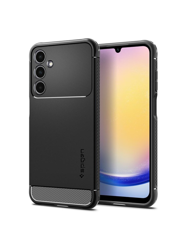 Spigen Rugged Armor - matte black - Samsung Galaxy A25 5G