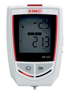 Kistock KT220-O med 1 intern temperatursensor og 1 ekstern inngang