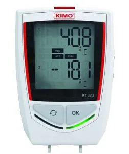 Kistock KT320, Datalogger med intern temperaturføler og 2 eksterne innganger