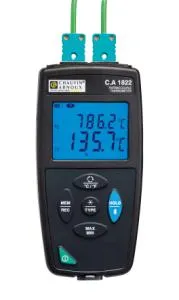 CA 1822 - 2 kanal temperaturdatalogger med display