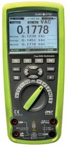 Elma 6700  -  Sann RMS multimeter, IP67 og innebygd datalogger