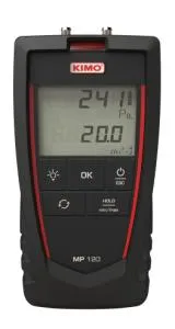 KIMO MP120. Mikroanemometer: 0..±1000 Pa, med kalibreringssertifikat