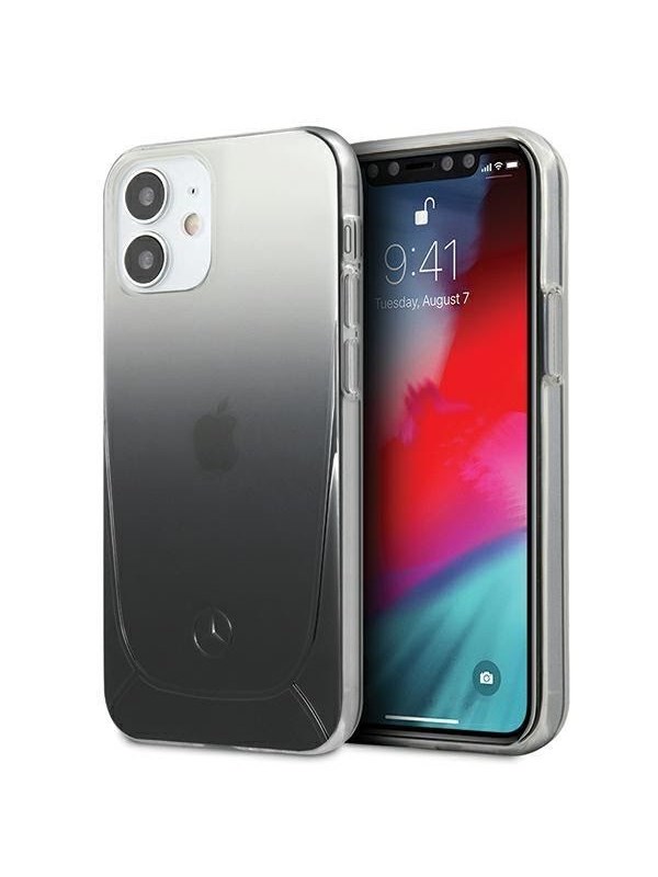 Mercedes Transparent Line Case for iPhone 12 mini - Black