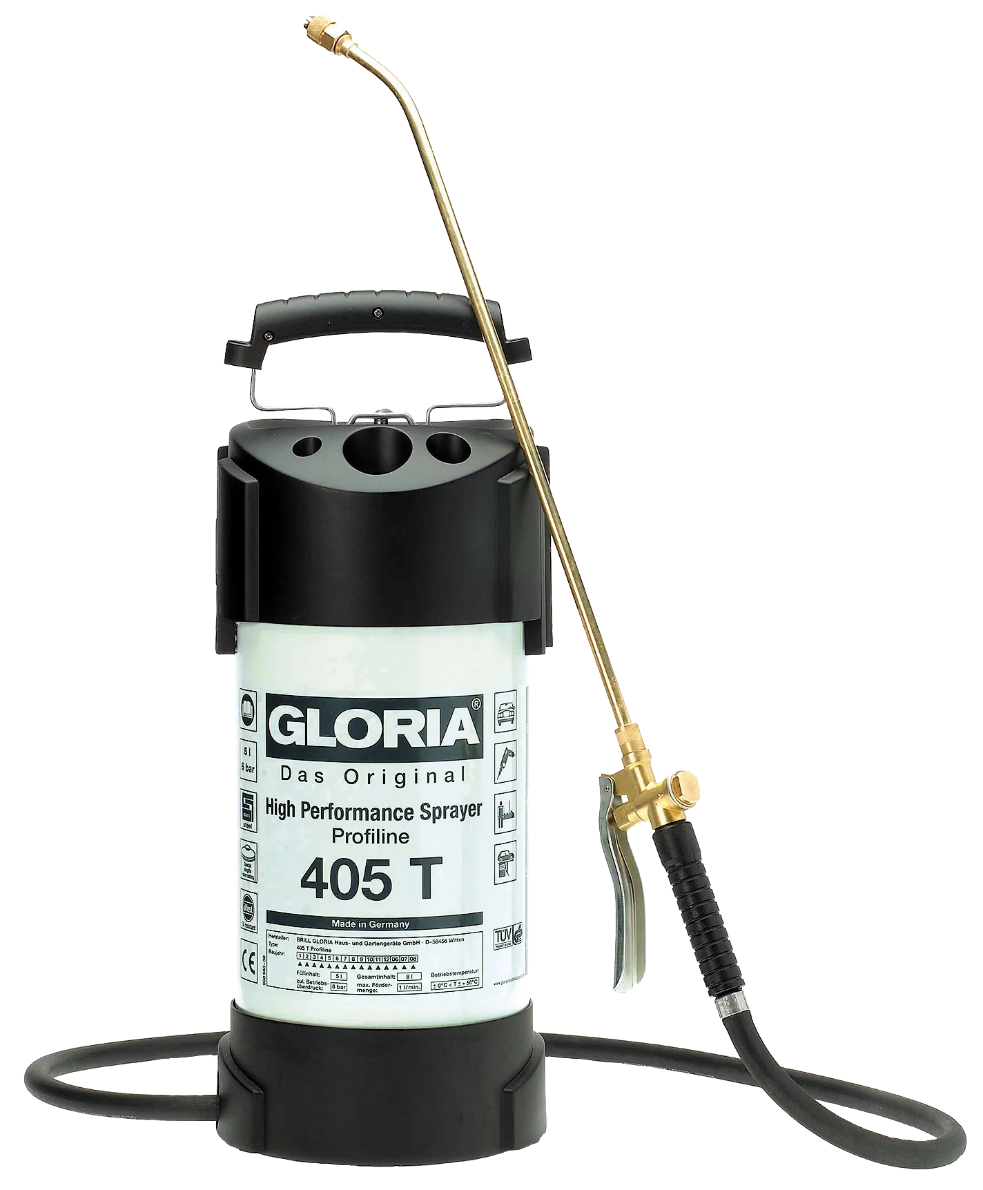Gloria Trykksprøyte Metall 405T - 5 ltr.