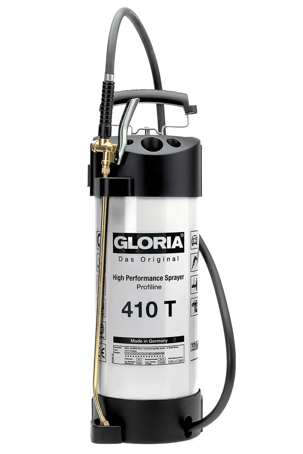 Gloria Trykksprøyte Metall 410T - 10 Ltr.