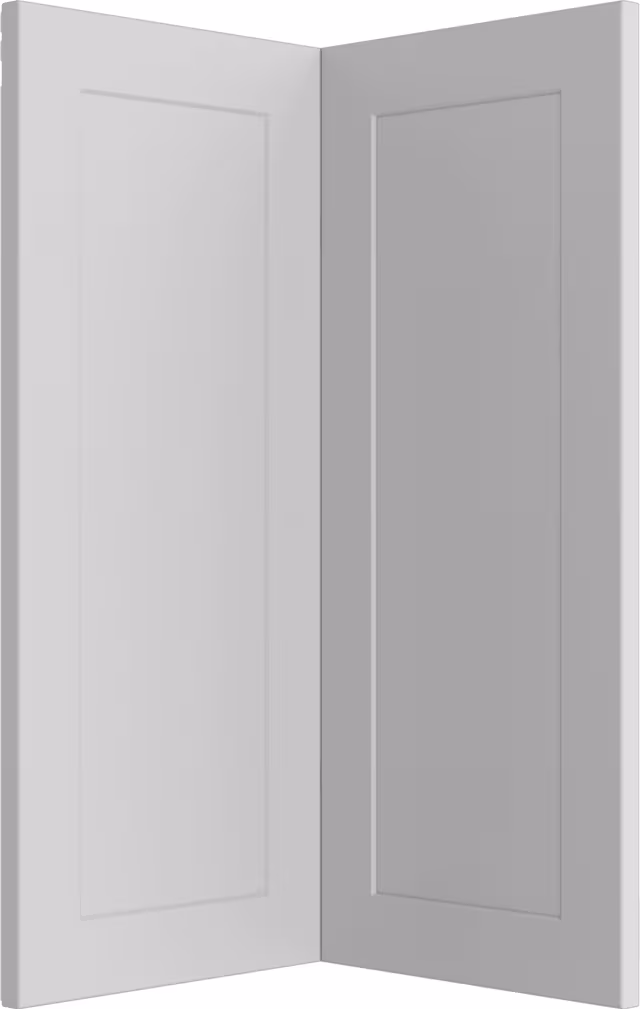 Epoq Canvas Light Grey hjørnedørfront gulv