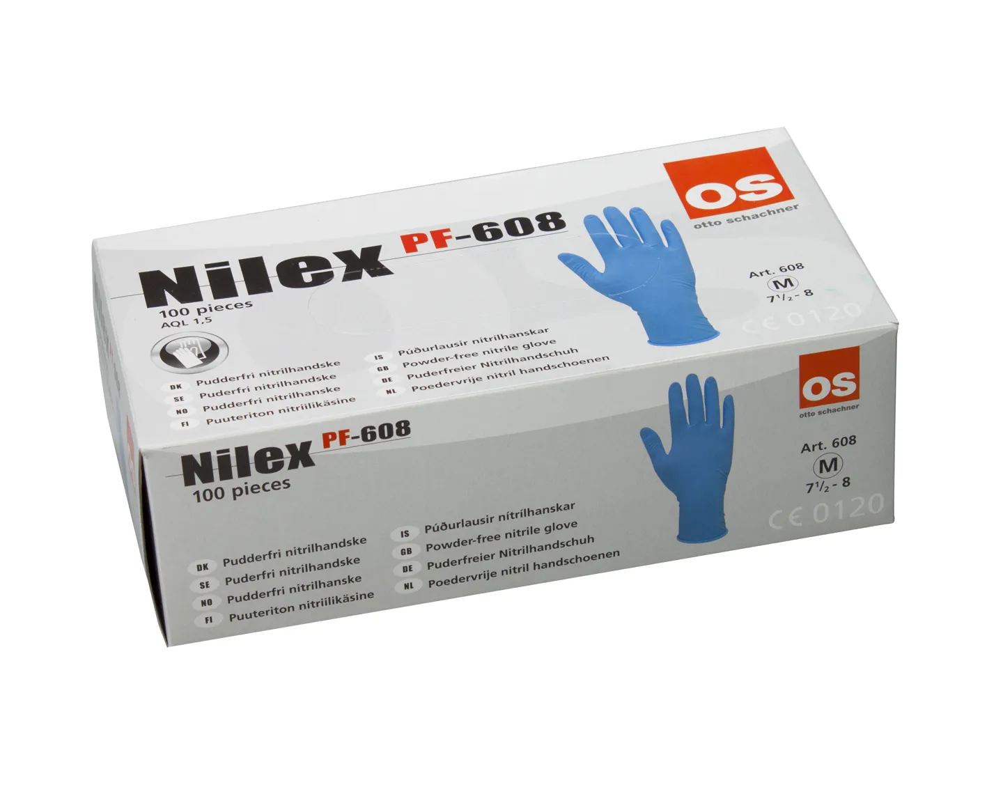 NILEX nitril PF, blå Str. 11