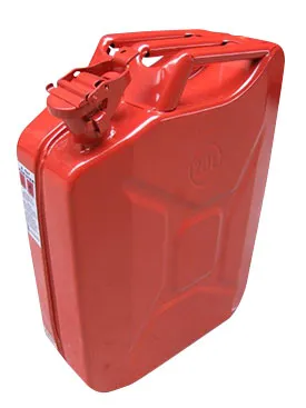 Jerrykanne 20 liter i metall - rød