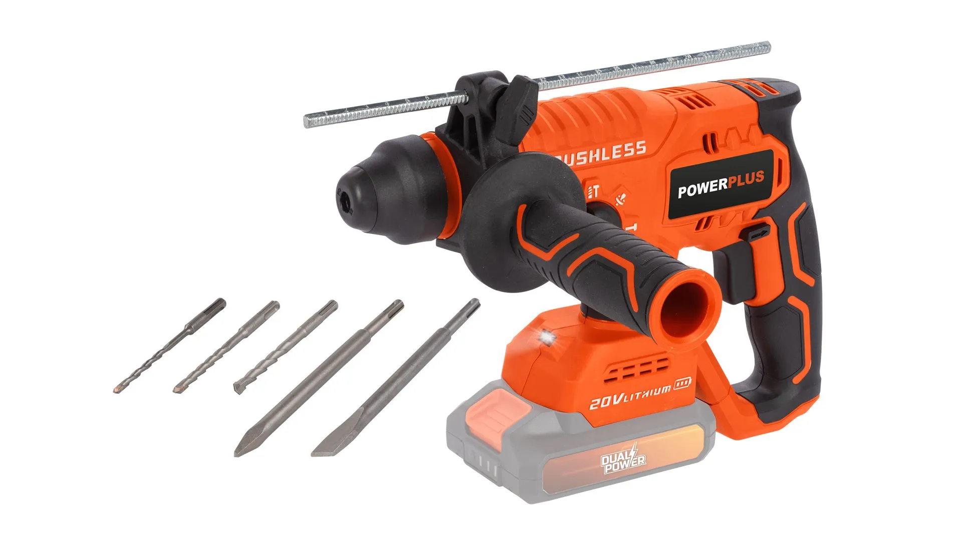 Borhammer 3 Joule 20 V UTEN BATTERI