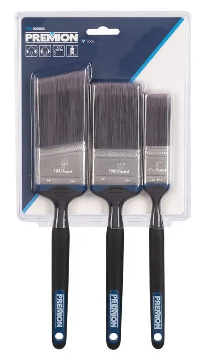 Penselsett 3 deler 25 mm 2x 50 mm softgrip