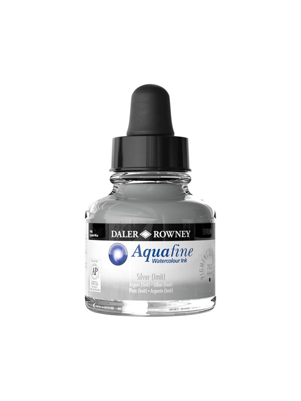 Daler-Rowney Aquafine 29.5 ml Ink Silver (Imit)