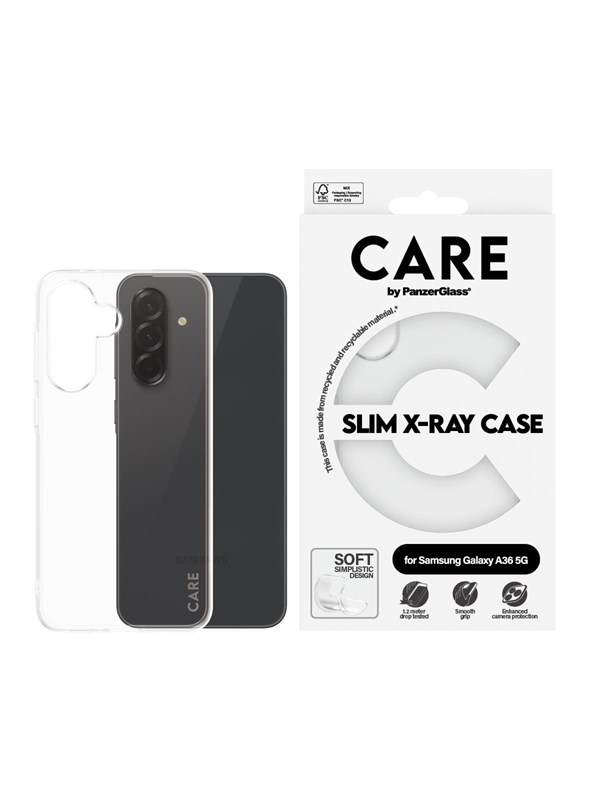 CARE by PanzerGlass Fashionable Case Transparent X-Ray Soft Basic Samsung Galaxy A36 5G