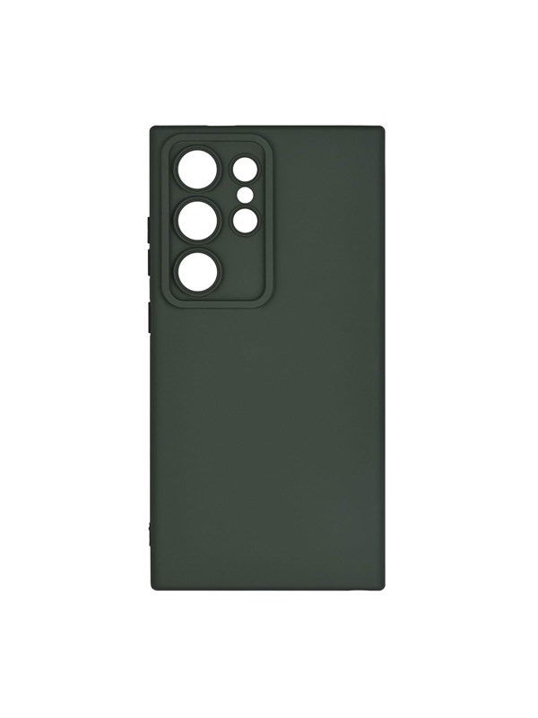 ONSALA Phone Case with Silicone Feel Olive Green - Samsung S24 Ultra 5G