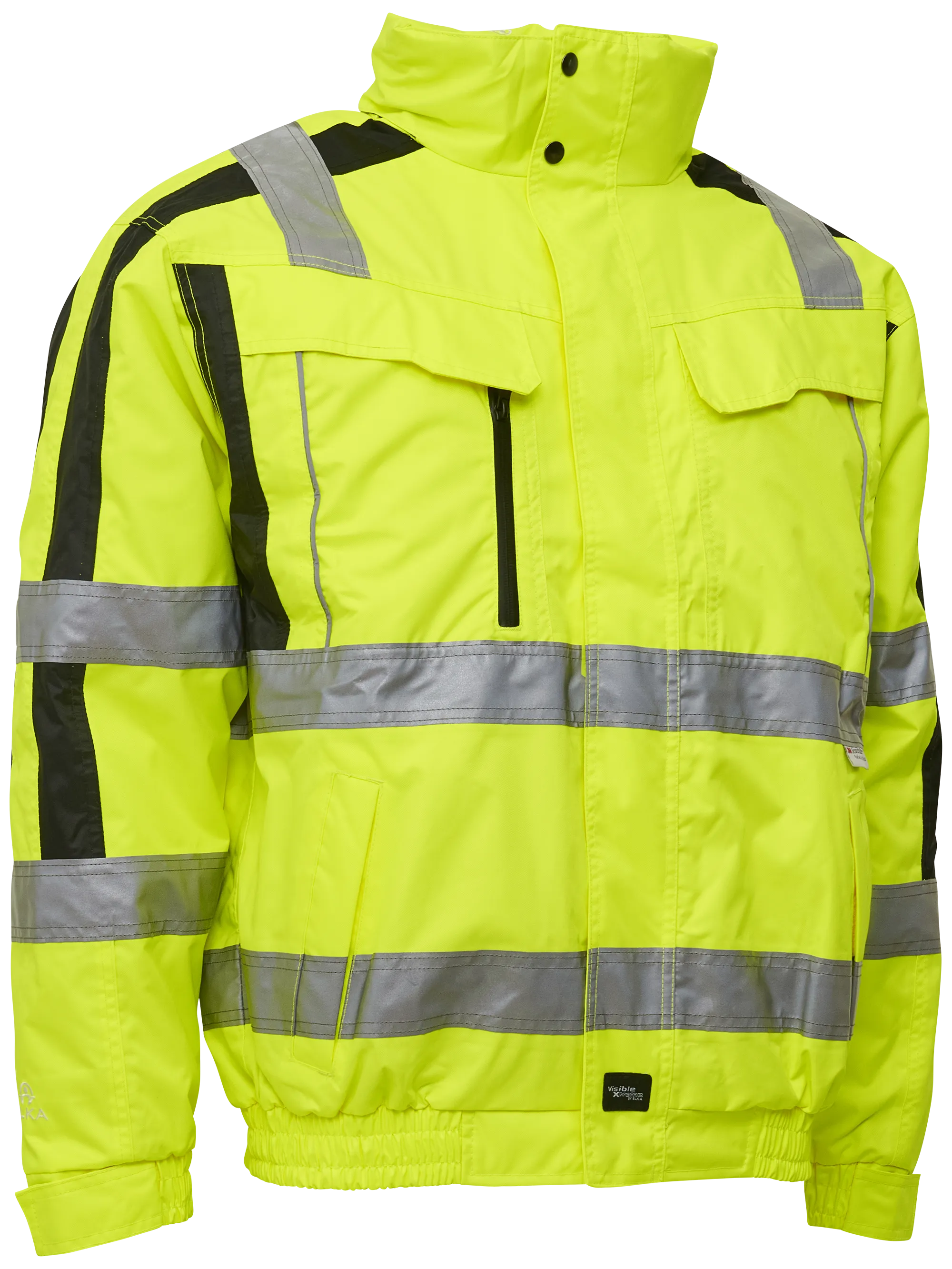 Pilotjakke 2-i-1 086101R synlighet gul/svart str. XL
