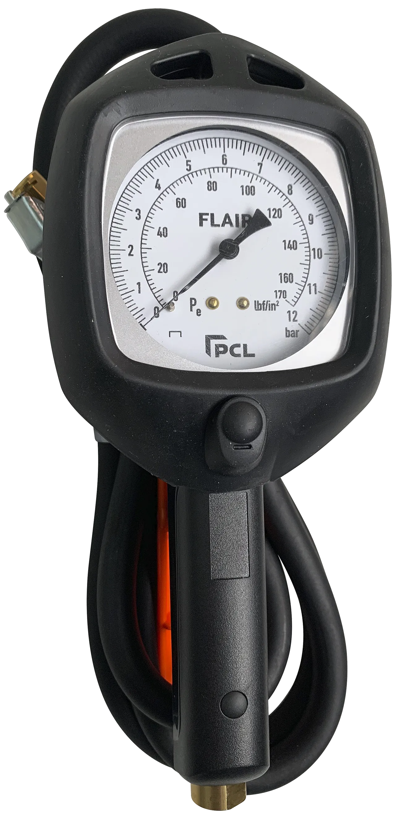 Flair/PCL dekkpumper 12bar, 1,8m slange m/clip-on