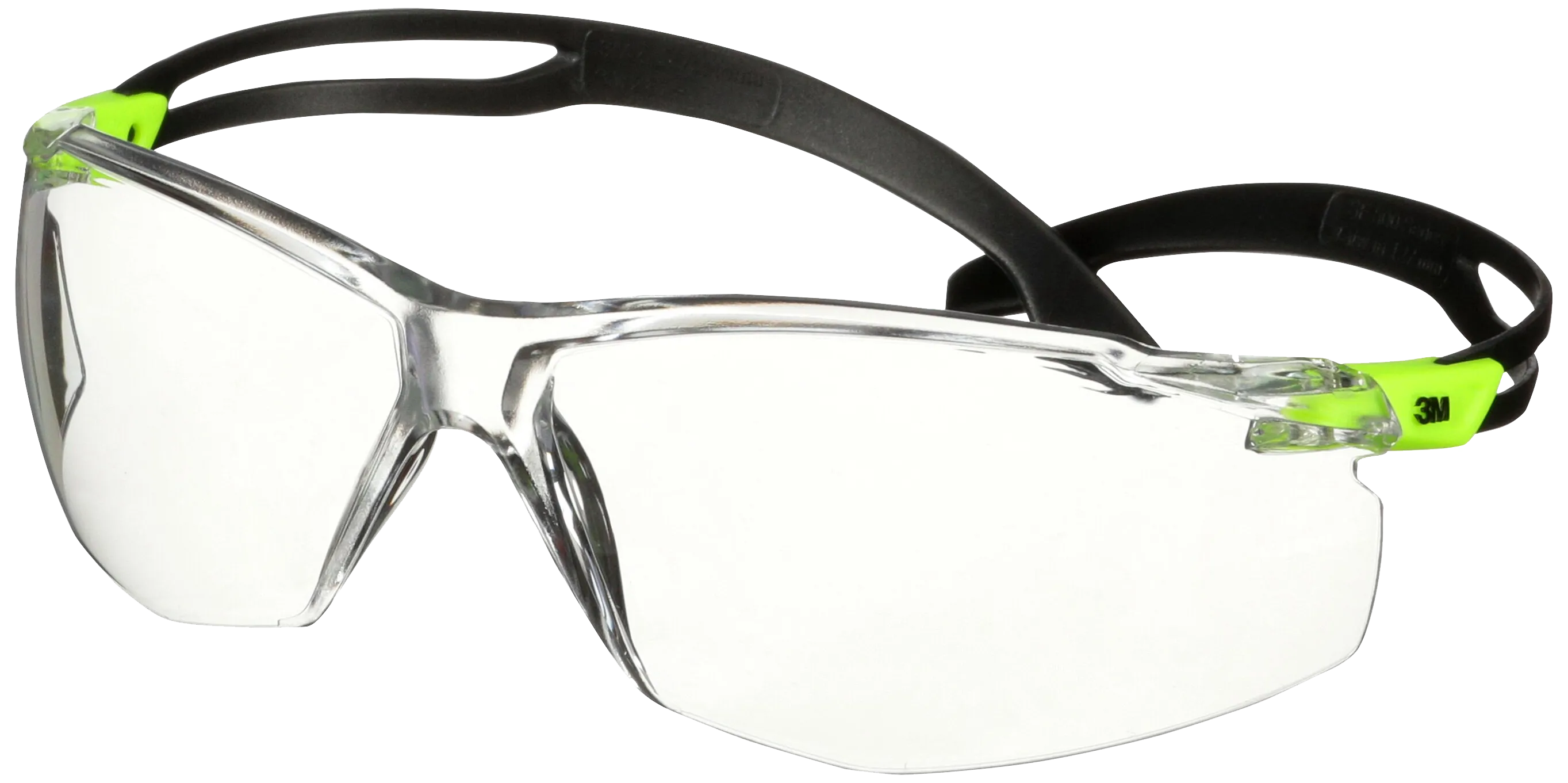 SecureFit 500 vernebrille, grønn innfatning/klart glass