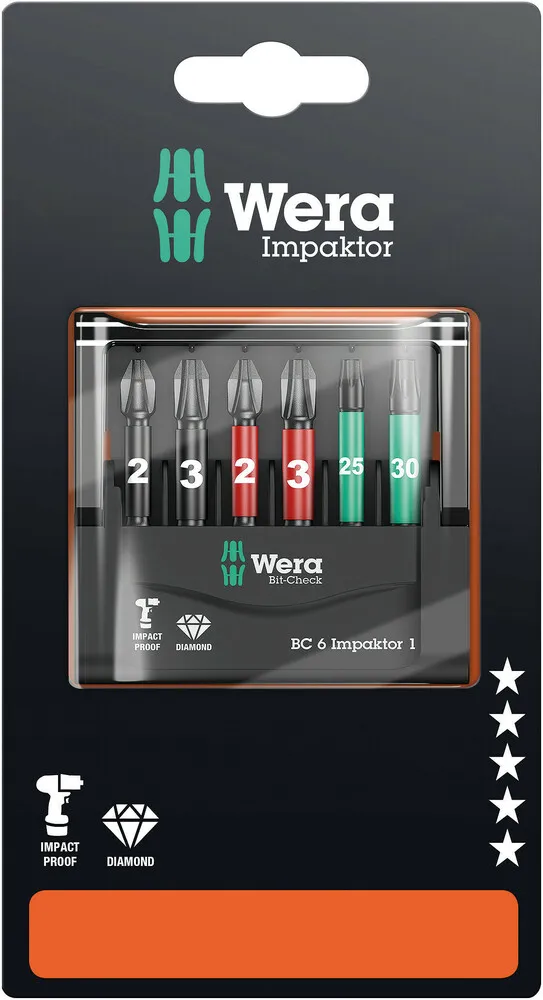 Bitsett Wera Bit-Check 6 Impaktor 1