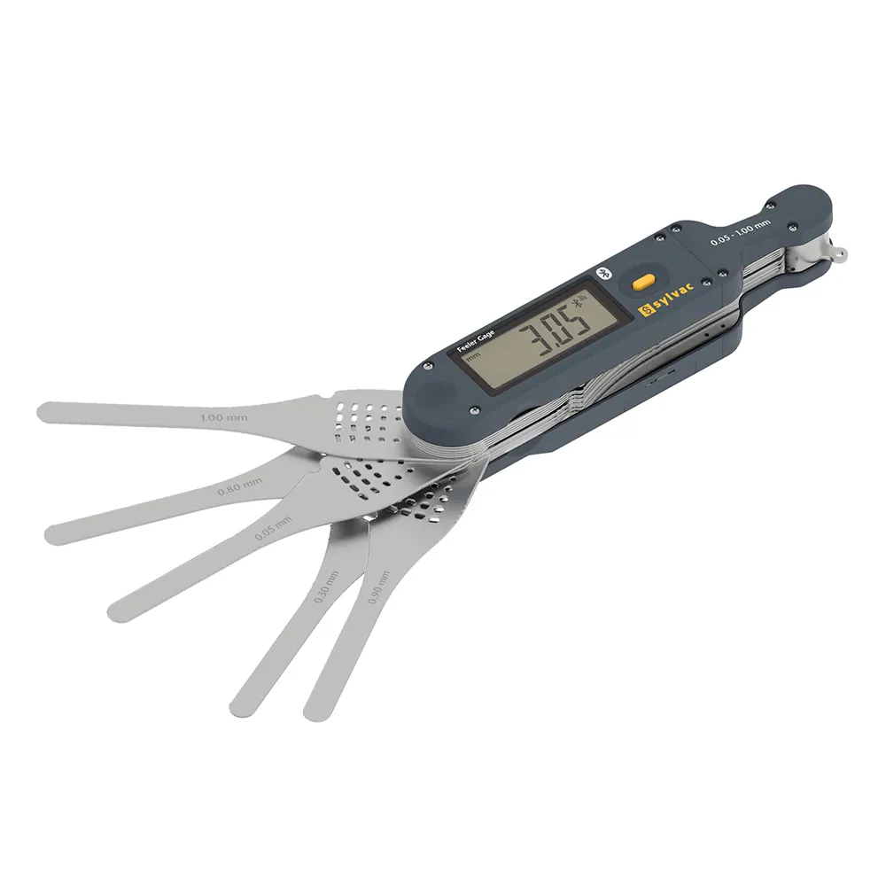 SYLVAC Digitalt følerblad 0,04-1,00 mm 19 blader med bluetooth (921.0110)