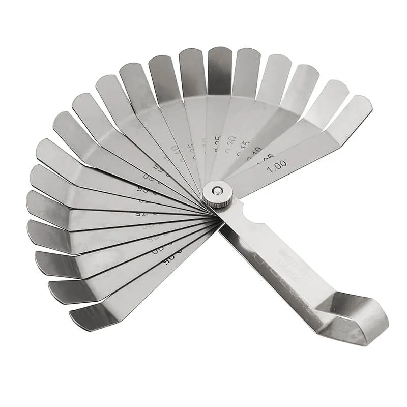 Ventil følerblad 0,05-1,00 mm (20 blader) 100 mm 45° vinkel
