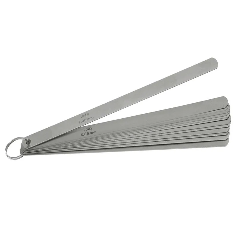Målblader 0,05-0,50 mm (8 blader) 300 mm med sylindrisk avrunding og 13 mm bredde